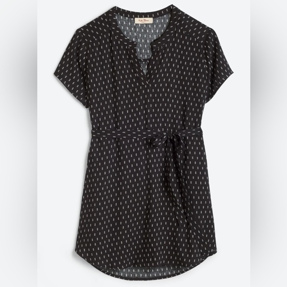 FULL MOON Segura Short Sleeve Tie Waist Maternity Blouse NWT - Picture 6 of 6